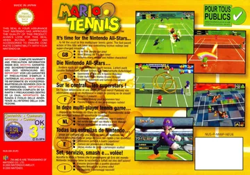 Mario Tennis (Europe) (Wii Virtual Console) box cover back